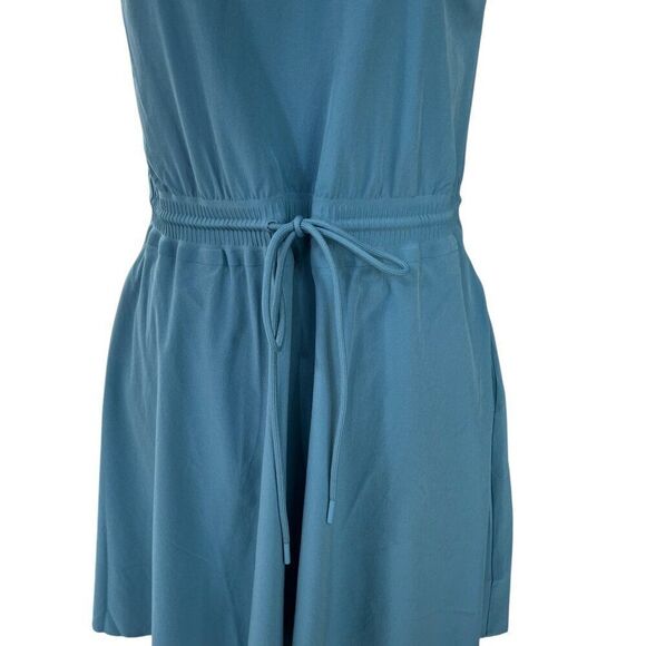 Athleta Savannah Strap Drawstring Waist Mini Dress Blue Size XS - Picture 7 of 9